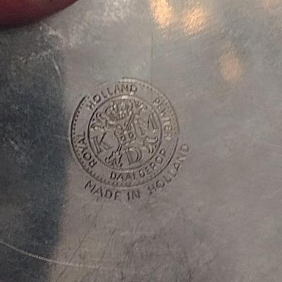 Royal Holland Pewter Salt and Pepper Cellar with Spoons