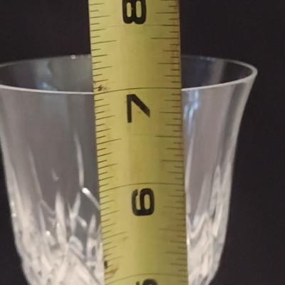 Galway Irish Crystal Red Wine Glasses- Possibly Longford Pattern- Eight Pieces