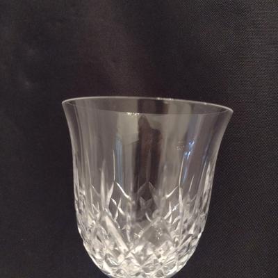 Galway Irish Crystal Red Wine Glasses- Possibly Longford Pattern- Eight Pieces