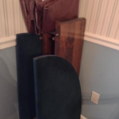 Solid Wood Dining Table with Six Ladder Back Chairs- Possibly Ethan Allen