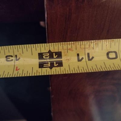 Solid Wood Dining Table with Six Ladder Back Chairs- Possibly Ethan Allen