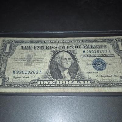 Sale Photo Thumbnail #45: 1957A $1 Silver Certificate Fair Condition