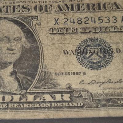 Sale Photo Thumbnail #53: 1957B $1 Silver Certificate Fair Condition