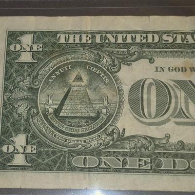 Sale Photo Thumbnail #64: 1957B $1 Silver Certificate Fair Condition