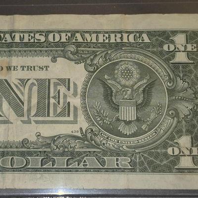 Sale Photo Thumbnail #63: 1957B $1 Silver Certificate Fair Condition