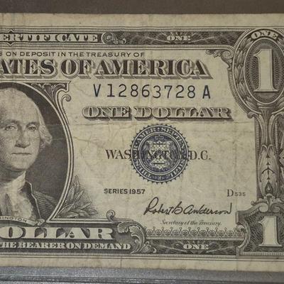 Sale Photo Thumbnail #68: 1957 $1 Silver Certificate Fair Condition