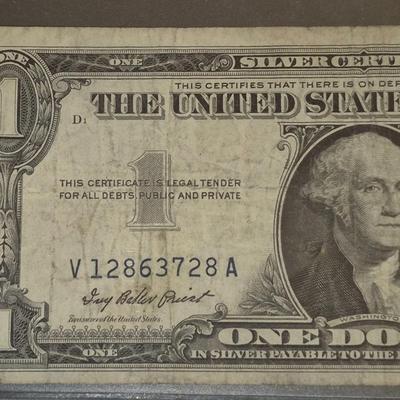 Sale Photo Thumbnail #69: 1957 $1 Silver Certificate Fair Condition