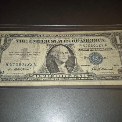 Sale Photo Thumbnail #73: 1957 $1 Silver Certificate RA Serial Number