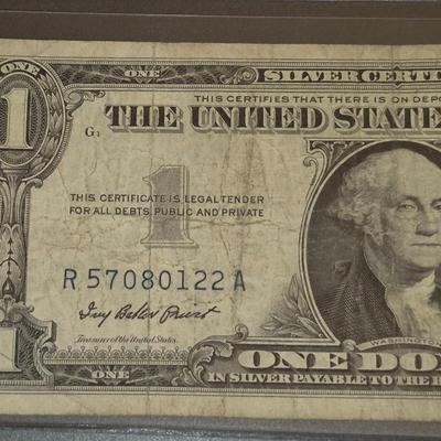 Sale Photo Thumbnail #76: 1957 $1 Silver Certificate RA Serial Number
