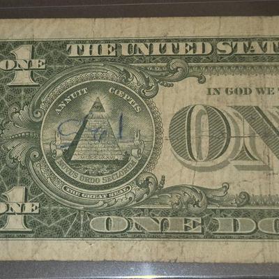 Sale Photo Thumbnail #85: 1957B $1 Silver Certificate Fair Condition