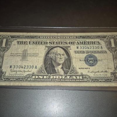 Sale Photo Thumbnail #80: 1957B $1 Silver Certificate Fair Condition