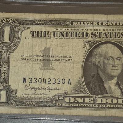 Sale Photo Thumbnail #83: 1957B $1 Silver Certificate Fair Condition