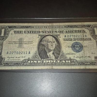 Sale Photo Thumbnail #87: 1957A $1 Silver Certificate Fair Condition