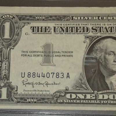 Sale Photo Thumbnail #97: 1957B Silver Certificate Good Condition