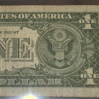 Sale Photo Thumbnail #105: 1957B $1 Silver Certificate Fair Condition