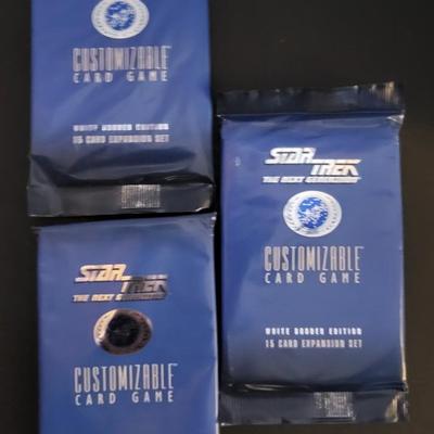 Sale Photo Thumbnail #123: Star Trek Customizable Card Game White Border Edition 15 Card Expansion Set