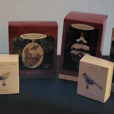 Sale Photo Thumbnail #127: 1993-2012 Hallmark Ornaments Designed by Bastin, Kegrize Minitures (peek-a-boo tree has tear in box as pictured)