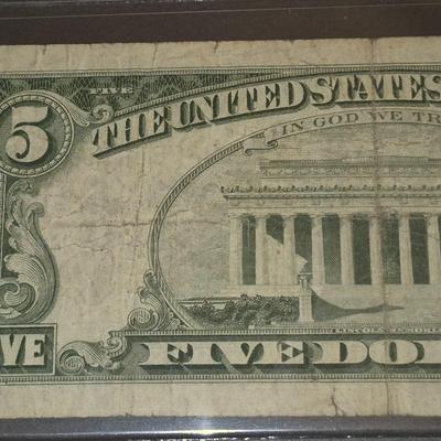 Sale Photo Thumbnail #174: 1963 RED SEAL $5 BILL