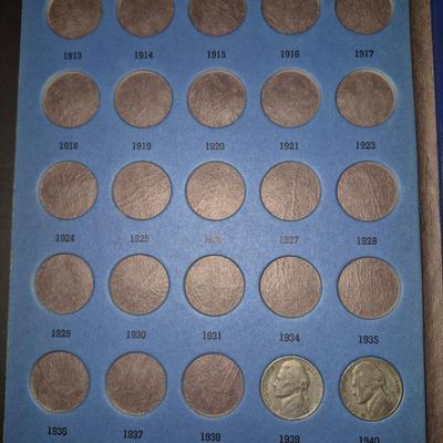 Sale Photo Thumbnail #283: This is an Incomplete book of Nickles, 46 Nickles in total, please look at all photos for condition