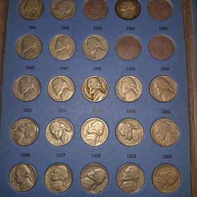 Sale Photo Thumbnail #284: This is an Incomplete book of Nickles, 46 Nickles in total, please look at all photos for condition