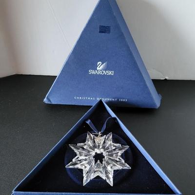 Sale Photo Thumbnail #530: 2003 Swarovski Snowflake Christmas Ornament
