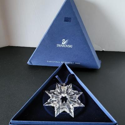 Sale Photo Thumbnail #525: 2003 Swarovski Snowflake Christmas Ornament
