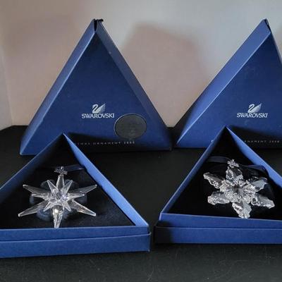 Sale Photo Thumbnail #557: 2005/2008 Swarovski Snowflake Christmas Ornaments