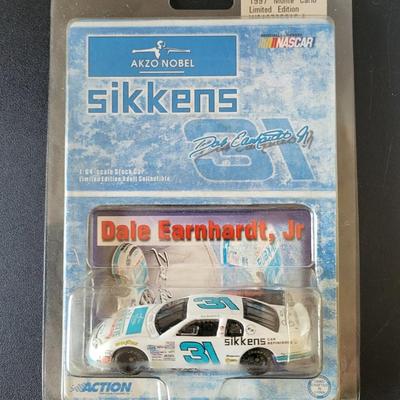 Sale Photo Thumbnail #754: Dale Earnhardt Jr Sikkens Limited Edition & Winners Circle (slight crease in right corner as pictured)