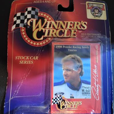 Sale Photo Thumbnail #809: Dale Earnhardt & Rusty Wallace Winners Circle (Both have damage to packages as pictured, are sealed)
