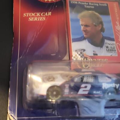 Sale Photo Thumbnail #808: Dale Earnhardt & Rusty Wallace Winners Circle (Both have damage to packages as pictured, are sealed)