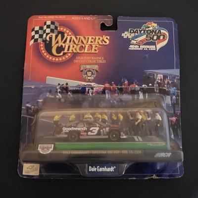 Sale Photo Thumbnail #798: Dale Earnhardt & Rusty Wallace Winners Circle (Both have damage to packages as pictured, are sealed)