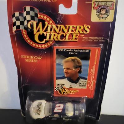 Sale Photo Thumbnail #805: Dale Earnhardt & Rusty Wallace Winners Circle (Both have damage to packages as pictured, are sealed)