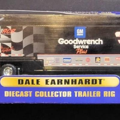 Sale Photo Thumbnail #835: Dale Earnhardt Diecast Collector Trailer Rig (has a small rip on box as pictured)