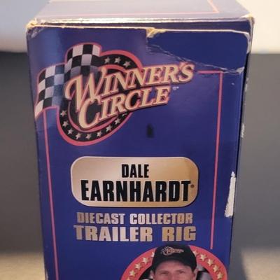 Sale Photo Thumbnail #838: Dale Earnhardt Diecast Collector Trailer Rig (has a small rip on box as pictured)