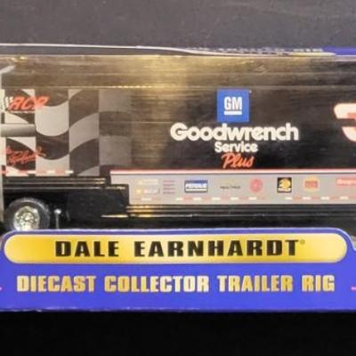 Sale Photo Thumbnail #843: Dale Earnhardt Diecast Collector Trailer Rig (has a small rip on box as pictured)