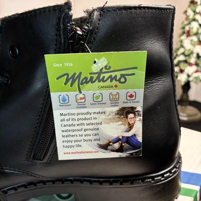 New Men’s Martino Leather Boots Size 12 Double Wide