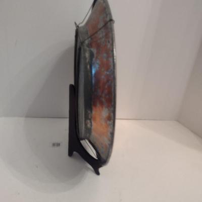 Large Copper Clad Centerpiece Plate/Bowl- Approx 14" in Diameter