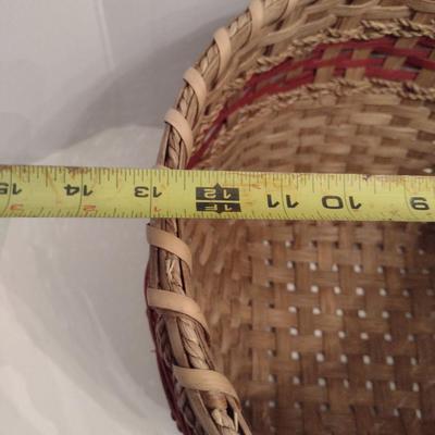 Large, Hand Woven Basket- Signed by Artist