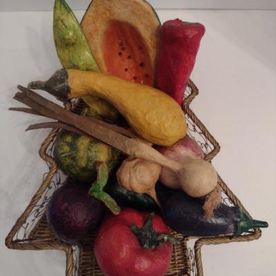 Paper Mache 'Fruit and Vegetables'