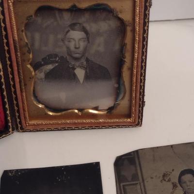 Collection of Daguerreotypes- One in Frame