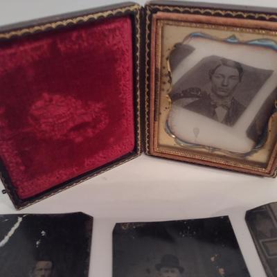Collection of Daguerreotypes- One in Frame