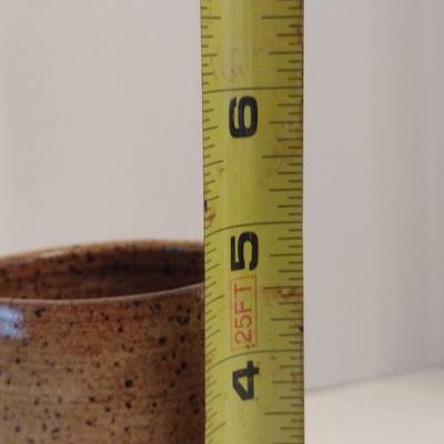 Hand Made Pottery Cup/Vase- Signed by Artist