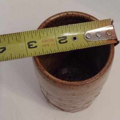 Hand Made Pottery Cup/Vase- Signed by Artist