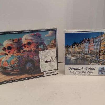 Pair of Jigsaw Puzzles- New in Package- 1000 Pieces Each