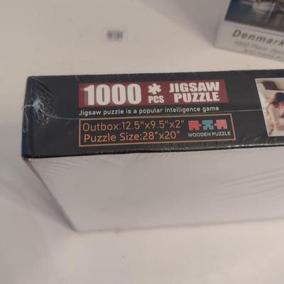 Pair of Jigsaw Puzzles- New in Package- 1000 Pieces Each