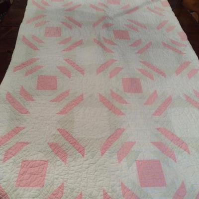 Quilted Coverlet- Approx 67" x 62"