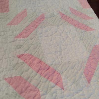 Quilted Coverlet- Approx 67" x 62"