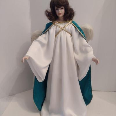 Angel Doll with Porcelain Head, Hands, and Feet- Approx 19" Tall
