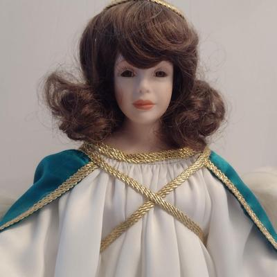 Angel Doll with Porcelain Head, Hands, and Feet- Approx 19" Tall