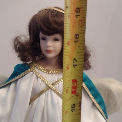 Angel Doll with Porcelain Head, Hands, and Feet- Approx 19" Tall